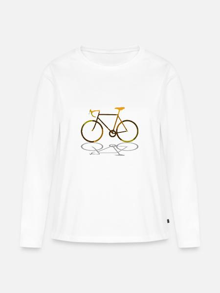 Rennrad - Fahrräder Radsport - Frauen Premium Bio Langarmshirt - Weiß