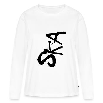 Ska-Punk - T-shirt manches longues Premium bio Femme - blanc - Devant - Julia (174cm)
