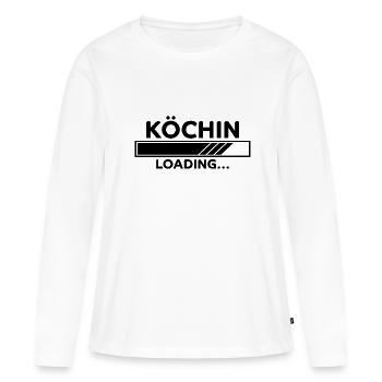 Köchin Spruch Kochen Job Lustiges Köchin Geschenk - Frauen Premium Bio Langarmshirt - Weiß - Vorne - Julia (174cm)