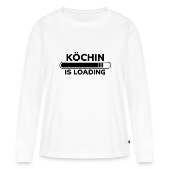 Köchin Spruch Kochen Job Lustiges Köchin Geschenk - Frauen Premium Bio Langarmshirt - Weiß - Vorne - Julia (174cm)