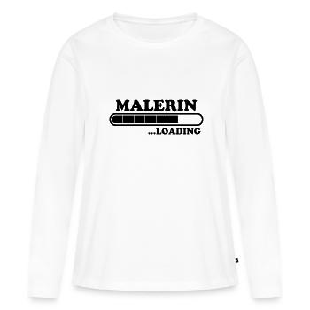 Malerin Spruch Malermeister Beruf Malerin Geschenk - Frauen Premium Bio Langarmshirt - Weiß - Vorne - Julia (174cm)