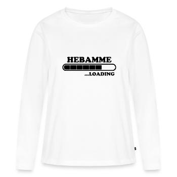 Hebamme Spruch Beruf Lustiges Hebammen Geschenk - Frauen Premium Bio Langarmshirt - Weiß - Vorne - Julia (174cm)