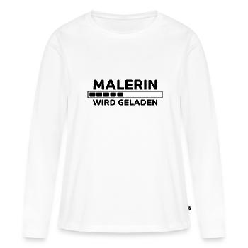 Malerin Spruch Malermeister Beruf Malerin Geschenk - Frauen Premium Bio Langarmshirt - Weiß - Vorne - Julia (174cm)