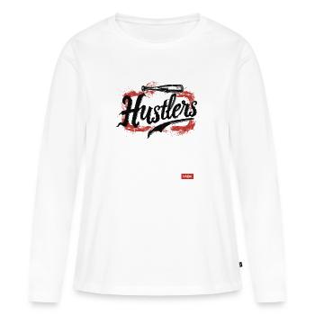 Baseball Hustlers Parody Team - Women's Premium Organic Long Sleeve Shirt - white - Front - Julia (174cm)
