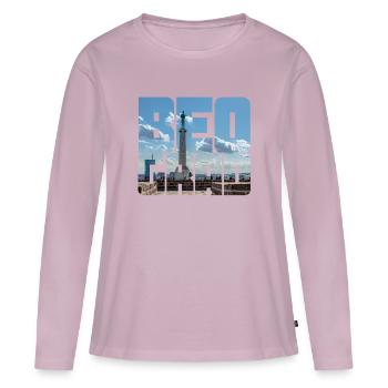 Beograd Belgrade Serbia - Women's Premium Organic Long Sleeve Shirt - dusky pink - Front - Julia (174cm)