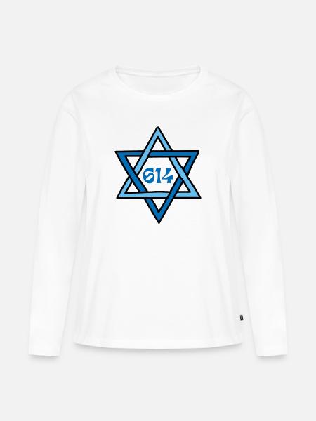 614 Gebot des Judentums - Frauen Premium Bio Langarmshirt - Weiß