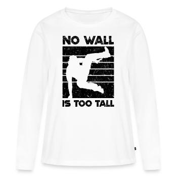 Parkour Geschenkideen - Frauen Premium Bio Langarmshirt - Weiß - Vorne - Julia (174cm)
