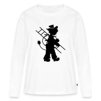 Schornsteinfeger - Frauen Premium Bio Langarmshirt - Weiß - Vorne - Julia (174cm)