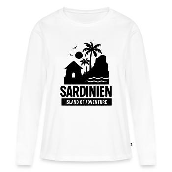 Sardinia Landmarks - Women's Premium Organic Long Sleeve Shirt - white - Front - Julia (174cm)