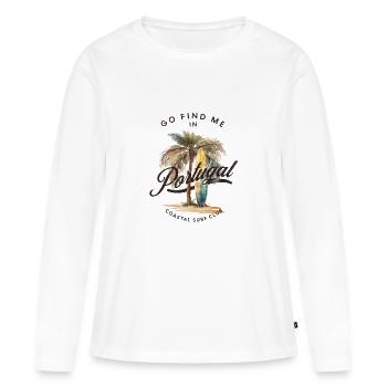 Portugal Coastal Surf Club - Women's Premium Organic Long Sleeve Shirt - white - Front - Julia (174cm)