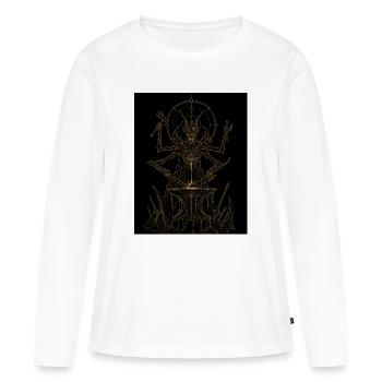 Bonesmith - Women's Premium Organic Long Sleeve Shirt - white - Front - Julia (174cm)
