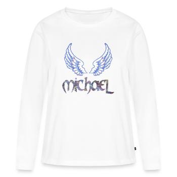 erzengel michael e 45 - Frauen Premium Bio Langarmshirt - Weiß - Vorne - Julia (174cm)