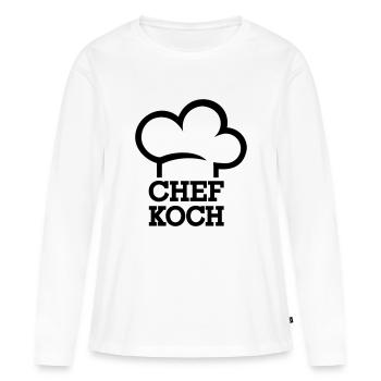 Chefkoch - Frauen Premium Bio Langarmshirt - Weiß - Vorne - Julia (174cm)