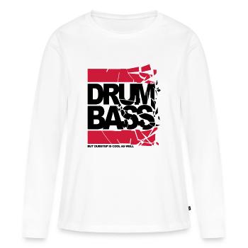 final dnb shattered - Frauen Premium Bio Langarmshirt - Weiß - Vorne - Julia (174cm)