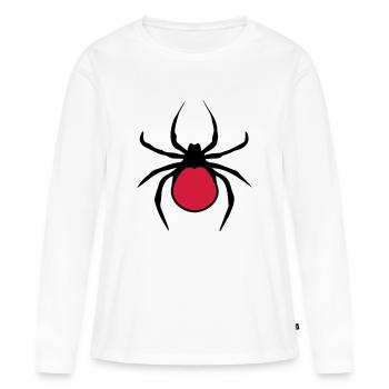 zecke blutsauger beißen eklig spinne blut - Frauen Premium Bio Langarmshirt - Weiß - Vorne - Julia (174cm)