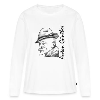Erzgebirge, dialecte, histoire, Anton Günther - T-shirt manches longues Premium bio Femme - blanc - Devant - Julia (174cm)
