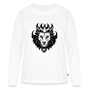 versprechen - Frauen Premium Bio Langarmshirt - Weiß - Vorne - Julia (174cm)