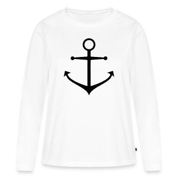 still - Women's Premium Organic Long Sleeve Shirt - white - Front - Julia (174cm)