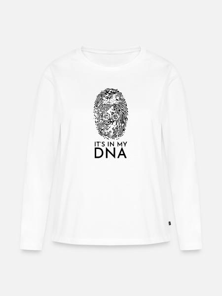 Triathlon DNA Triathlon DNA - Frauen Premium Bio Langarmshirt - Weiß