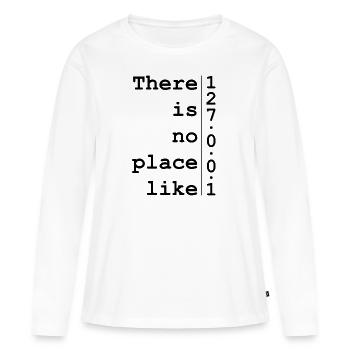 Developer computer scientist - Women's Premium Organic Long Sleeve Shirt - white - Front - Julia (174cm)