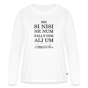 Latein Lateinische Sprache Merksatz - Frauen Premium Bio Langarmshirt - Weiß - Vorne - Julia (174cm)