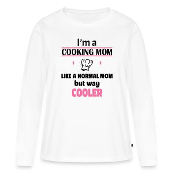 Cooking Mom - Women's Premium Organic Long Sleeve Shirt - white - Front - Julia (174cm)