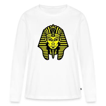 Pharaoh's Skull - Women's Premium Organic Long Sleeve Shirt - white - Front - Julia (174cm)