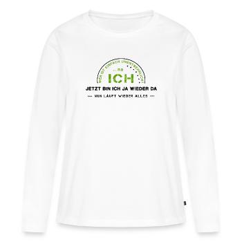 Égoïste narcissique égocentrique égocentrique - T-shirt manches longues Premium bio Femme - blanc - Devant - Julia (174cm)