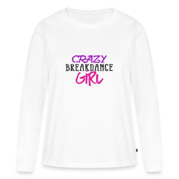 Breakdance Breakdancer Hip Hop B-Girl Geschenk - Frauen Premium Bio Langarmshirt - Weiß - Vorne - Julia (174cm)