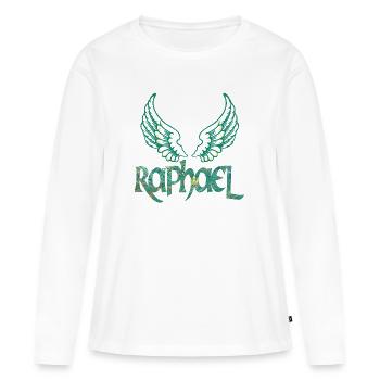erzengel raphael e 71 - Frauen Premium Bio Langarmshirt - Weiß - Vorne - Julia (174cm)