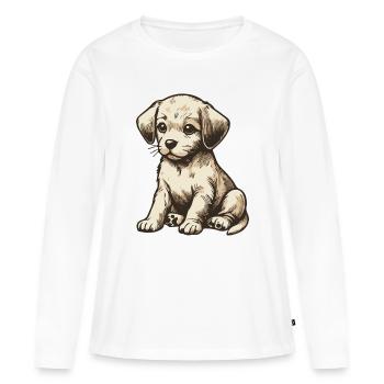 Pour de vrai, je suis adorable ! - T-shirt manches longues Premium bio Femme - blanc - Devant - Julia (174cm)