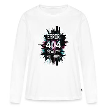 Error: Reality not found - Women's Premium Organic Long Sleeve Shirt - white - Front - Julia (174cm)
