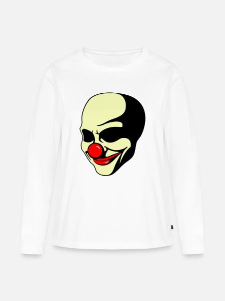 Life is a joke - Frauen Premium Bio Langarmshirt - Weiß