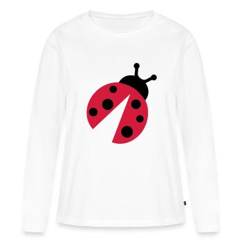 Ladybug - Women's Premium Organic Long Sleeve Shirt - white - Front - Julia (174cm)