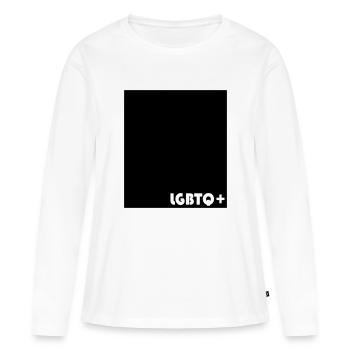 LGBTQ+ - T-shirt manches longues Premium bio Femme - blanc - Devant - Julia (174cm)