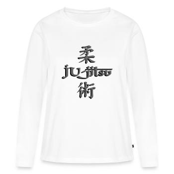 Ju Jitsu France Japon - T-shirt manches longues Premium bio Femme - blanc - Devant - Julia (174cm)
