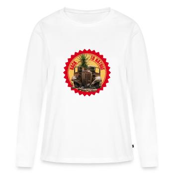 vintage contest - Women's Premium Organic Long Sleeve Shirt - white - Front - Julia (174cm)