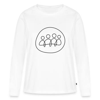 Teamwork - Frauen Premium Bio Langarmshirt - Weiß - Vorne - Julia (174cm)