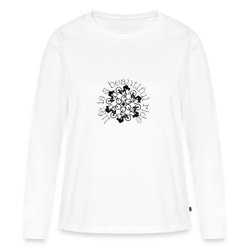 MTB Mountain Bike Life is a beautiful ride - Women's Premium Organic Long Sleeve Shirt - white - Front - Julia (174cm)