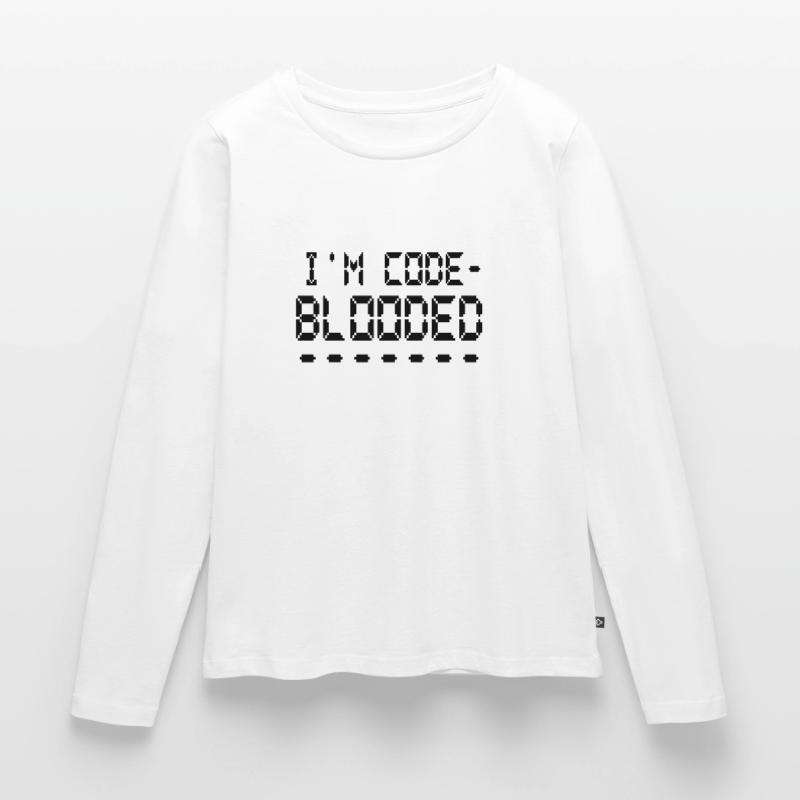 Computerprogrammierung Ich bin Code Blooded Programmierer Frauen Premium Bio Langarmshirt