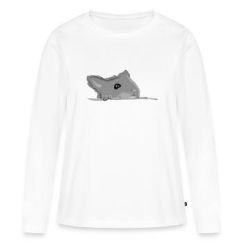 hamster animal dwarf hamster rodent - Women's Premium Organic Long Sleeve Shirt - white - Front - Julia (174cm)