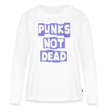 Punk Punk Rocker Punks Punker Music - T-shirt manches longues Premium bio Femme - blanc - Devant - Julia (174cm)