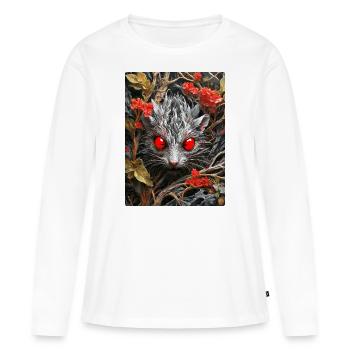 Spooky Plants Mouse 1.1 - Women's Premium Organic Long Sleeve Shirt - white - Front - Julia (174cm)