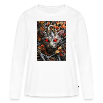 Plantes effrayantes Souris 1.5 - T-shirt manches longues Premium bio Femme - blanc - Devant - Julia (174cm)