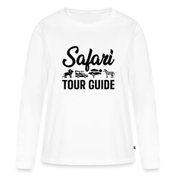 Safari Tour Guide - Women's Premium Organic Long Sleeve Shirt - white - Front - Julia (174cm)