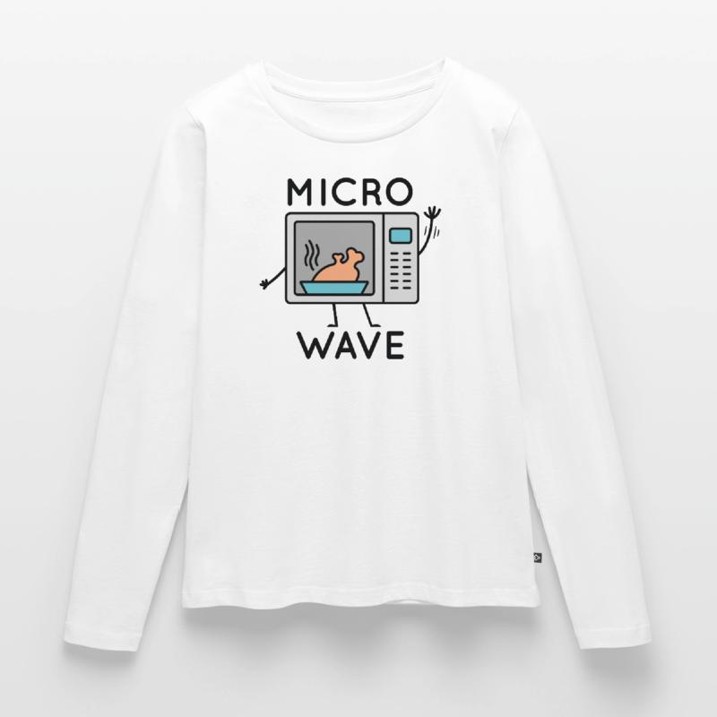Micro Wave Women's Premium Organic Long Sleeve Shirt