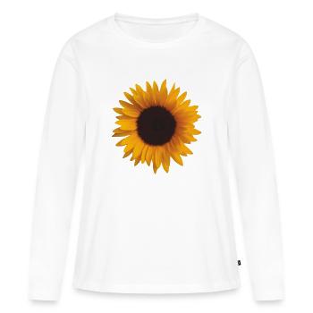 tournesol tournesol - T-shirt manches longues Premium bio Femme - blanc - Devant - Julia (174cm)