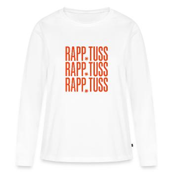 Design with Revolutionary Tuss Rapp Scriptures - Women's Premium Organic Long Sleeve Shirt - white - Front - Julia (174cm)