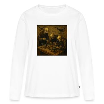Drone workshop of death - Women's Premium Organic Long Sleeve Shirt - white - Front - Julia (174cm)