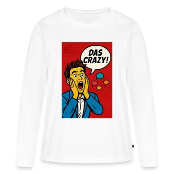Pop Art Panik Panel - Frauen Premium Bio Langarmshirt - Weiß - Vorne - Julia (174cm)